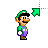 Luigi Working in Background.ani Preview