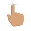 brown hand link select.cur HD version