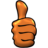 Thumb Up - Orange.ico Preview