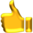 Thumb's Up - Yellow 2.ico Preview