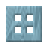 Turquoise painted wooden button.ico Preview