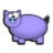 Piggie o,O - Blue Blk.ico Preview