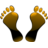 Feet-Gold.ico Preview