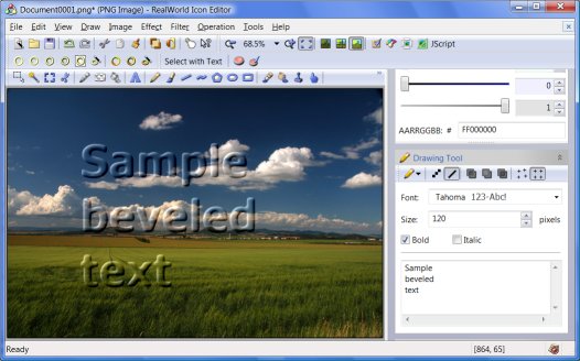 rsrc/beveled-text.jpg image