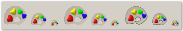 A looking glass image and the created icon A looking glass image and the created icon