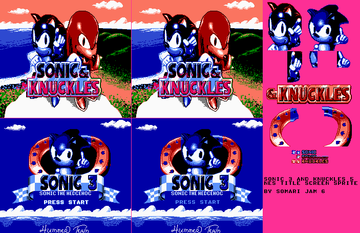 Sonic 3 & Sonic and Knuckles Title screens Sonic 3 & Sonic and Knuckles Title screens