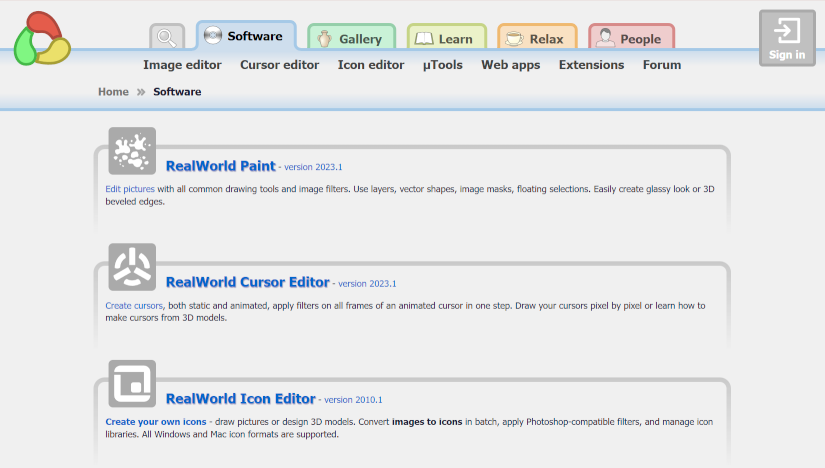 New web preview
